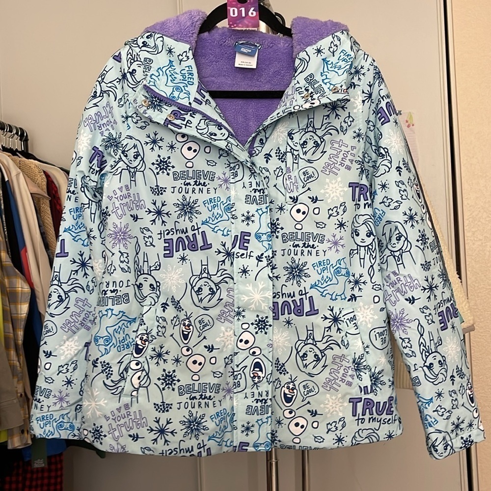 AMAZON ESSENTIALS DISNEY Girl’s XXL(14-16) Puffer Coat - Picture 5 of 5